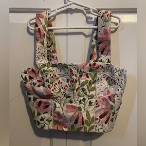 Floral cider tank top